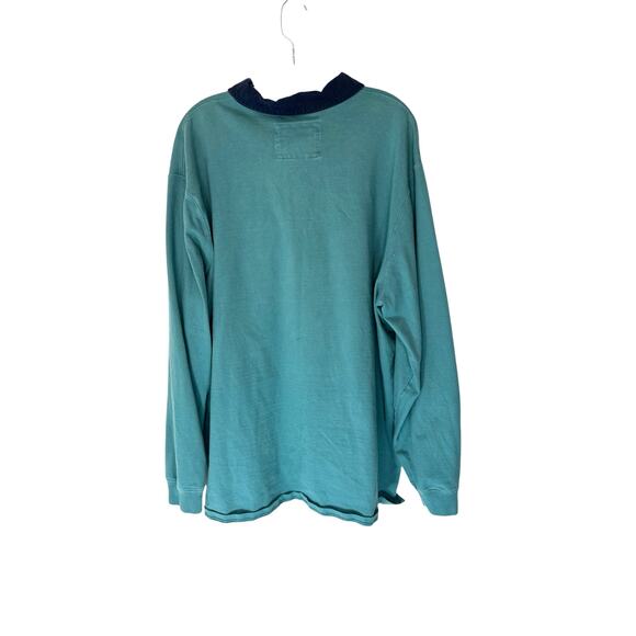 L.L. Bean Men's Green Casual Traditional Fit Long Sleeve Polo Shirt Size XXL - Picture 9 of 11